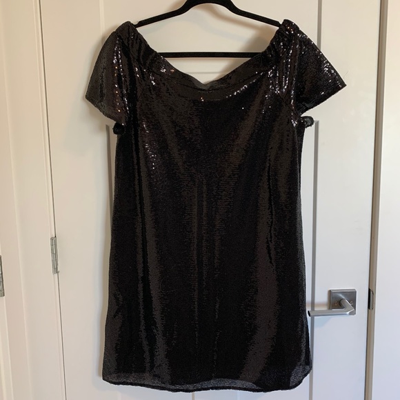 Black sequin dress